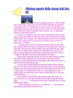 những người thầy trong trái tim tôi