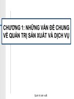 Bài giảng quản trị sản xuất và dịch vụ