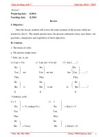 Giáo án Tiếng Anh 7 năm học 2014 - 2015 FULL