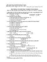 Hệ thống câu hỏi dành cho thi TPT và chị huy Đội giỏi