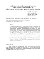 CHiều sâu không cần chống giữ hào đào khi xây dựng công trình ngầm bằng phương pháp lộ thiên tron đất không bão hòa