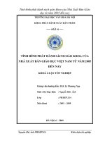 Tình hình phát hành sách giáo khoa của Nhà xuất bản Giáo dục Việt Nam từ năm 2005 đến nay