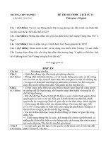 Đề +ĐA thi Olympic Lịch Sử ĐP lớp 11 năm 2010-2011