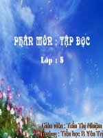 Tập đọc lớp 5 - CADAO