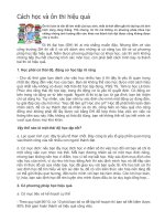 Cách học và ôn thi hiệu quả