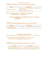 CÂU ĐIỀU KIỆN ÔN TẬP ANH 9