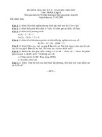 Đề thi HKII môn toán khối 8