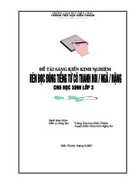 SKKN Rèn kĩ năng đọc đúng tiếng, từ có thanh hỏi, ngã, nặng cho học sinh lớp 3