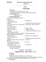 Giáo án lớp 3- Tuần 30,31-Kiên