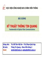 Bài giảng kỹ thuật thông tin quang   chương 4 bộ thu quang