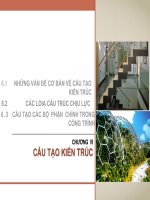 Bài giảng kiến trúc dân dụng   chương VI  cấu tạo kiến trúc