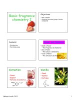 Bài giảng tổng hợp hóa học hương liệu
