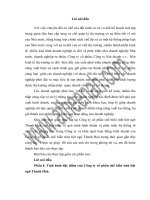 Báo cáo thực tập tại Công ty cổ phần chế biến tinh bột ngô Thanh Hoá