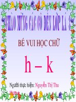 BE VUI HOC CHU