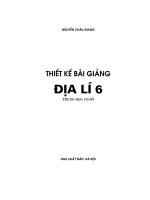 Thiết kế bài giảng Địa Lý 6