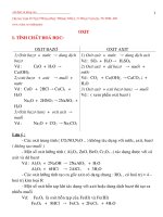 PHƯƠNG PHÁP GIẢI TOÁN HÓA HỌC CƠ BẢN VÀ NÂNG CAO