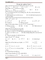 ôn tập trắc nghiệm toán 9