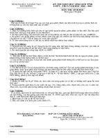 Đề HSG Sinh 9 Hải Dương (10 - 11 )