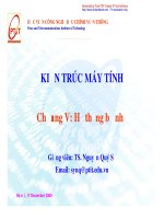 Bài giảng kiến trúc máy tính   chương 5  hệ thống bộ nhớ