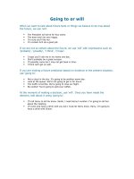 Be going to vs. Will