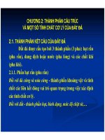 Bài giảng địa chất công trình  chương 2   thành phần cấu trúc và một số tính chất cơ lý của đất đá