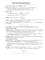 De thi thu dai hoc hay va kho ( co dap an)