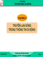 Bài giảng truyền sóng và anten   chương 3 truyền lan sóng trong thông tin di động