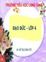 TRƯỜNG TIỂU HỌC LONG GIAO- TÔN TRỌNG LUẬT GIAO THÔNG TIẾT 2