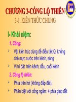 Bài giảng công trình trên hệ thống thủy lợi  chương 3   cống lộ thiên
