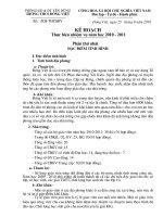 Kế hoạch thực hiện nhiệm vụ năm học 2010 - 2111