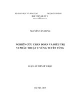 Nghiên cứu chẩn đoán và điều trị vi phẫu thuật u vùng tuyến tùng