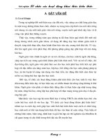 Tổ chức các hoạt động khai thác kiến thức - Sinh học