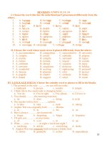 BÀI TẬP ÔN HKII ANH 8 (BÀI 12-14)