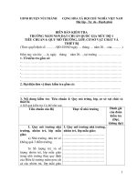 Biên bản kiểm tra trường chuẩn mầm non- Tiêu chuẩn 4