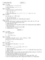 Một số đề kiểm tra HKI của nguyên Biên Giang Hà Đông