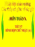 Tiết 57  HÌNH HỘP CHỮ NHẬT ( tt )