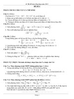 Bo de thi thu dai hoc (hay)