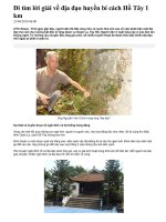 Đi tìm lời giải về địa đạo huyền bí cách Hồ Tây 1 km