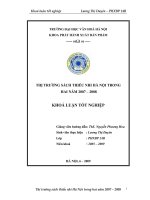 Tóm tắt Thị trường sách thiếu nhi Hà Nội trong hai năm 2007 - 2008