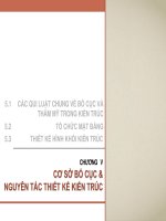 Bài giảng kiến trúc dân dụng   chương v  cơ sở bố cục và nguyên tắc thiết kế kiến trúc