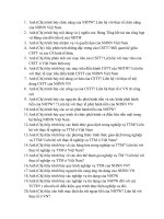 Bộ câu hỏi ôn tập ngân hàng trung ương