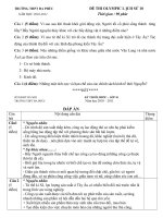 Đề + đáp án thi Olympic Sử lớp 10 năm 2010-2011