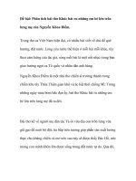 Phân tích bài thơ Khúc hát ru những em bé lớn trên lưng mẹ của Nguyễn Khoa Điềm