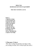 BÁO CÁO THỰC TẬP-ĐÁNH GIÁ SẢN XUẤT SẠCH HƠN NHÀ MÁY XI MĂNG LAI XÁ