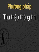 BÀI BÁO CÁO-PHƯƠNG PHÁP THU THẬP THÔNG TIN