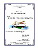 TÌM HIỂU VỀ HÀM BĂM MẬT MÃ