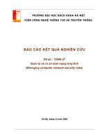 BÁO CÁO THỰC TẬP-Quản lý rủi ro an toàn mạng máy tính