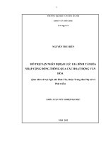 Hỗ trợ nạn nhân bị bạo lực gia đình tái hòa nhập cộng đồng thông qua các hoạt động văn hóa