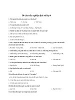 50 câu trắc nghiệm Lịch sử lớp 4