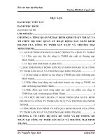 TỔ CHỨC BỘ MÁY KẾ TOÁN VÀ HỆ THỐNG KẾ TOÁN TẠI CÔNG TY TNHH SẢN XUẤT VÀ THƯƠNG MẠI MINH THÀNH